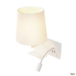 Liseuses SOMNILA FLEX applique int. liseuse gauche blanc LED 3W 3000K avec port USB - SLV 1003459 