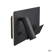 Liseuses SOMNILA SPOT applique int. liseuse droite noir LED 13W 3000K avec port USB - SLV 1003456 