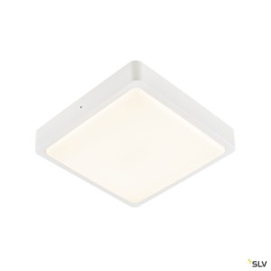 Appliques extérieures LED AINOS applique et plafonnier ext carré blanc LED 17W 3000K/4000K IP65 - SLV 1003449 