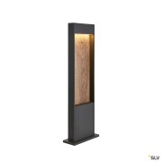 Bornes Extérieures LED FLATT 65 borne extérieure anthracite/imitation bois LED 97W 3000/4000K IP - SLV 1002957 