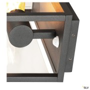 Appliques extérieures avec détecteur QUADRULO SENSOR applique E27 anthracite avec détecteur de mouvements - SLV 1002402 