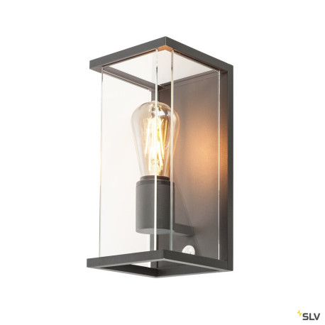 Appliques extérieures avec détecteur QUADRULO SENSOR applique E27 anthracite avec détecteur de mouvements - SLV 1002402 