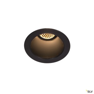 Encastrés plafond intérieurs LED HORN MAGNA encastré de plafond ou mural intérieur noir LED 77W 3000K - SLV 1002592 