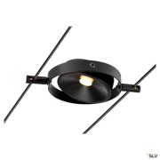 Systèmes câble tendu DURNO spot pour câble tendu T.B.T. TENSEO intérieur noir LED 6W 2700K - SLV 1002861 