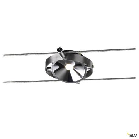 Systèmes câble tendu DURNO spot pour câble tendu T.B.T. TENSEO intérieur chrome LED 6W 2700K - SLV 1002863 