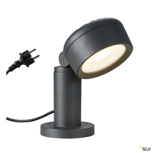 Bornes Extérieures LED ESKINA 30 borne extérieure anthracite LED 145W 3000/4000K IP65 variable - SLV 1002906 