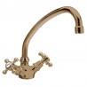 Mélangeur évier retro bec col de cygne en vieux bronze BALILLA - CRISTINA ONDYNA BL13092