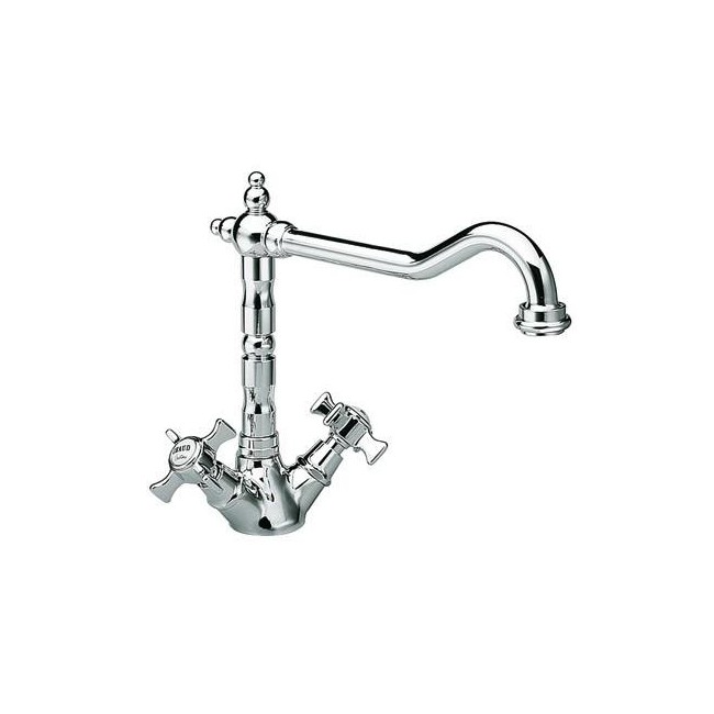 Mélangeur pour évier avec bec potence orientable chromé - CRISTINA ONDYNA CH13051