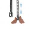 Flexible de douche extensible avec double agrafage FF1/2" chromé - CRISTINA ONDYNA FL27551