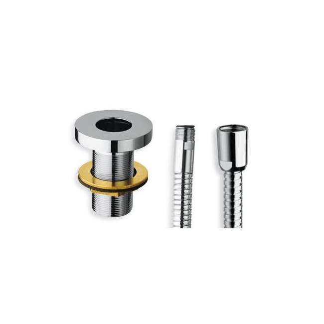 .SUPPORT DESIGN+FLEXIBLE+RESSORT POUR DOUCHETTE SUR GORGE CHROME - CRISTINA ONDYNA AC61451