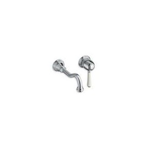 LAVABO ART ELITE MURAL 2 TROUS ENCASTRE CHROME + VIDAGE UP & DOWN - CRISTINA ONDYNA AE23151