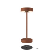 Lampes à poser VINOLINA Lampe à poser sans fil IP54 2700/3000 K TOUCH rouille - SLV 1007361 