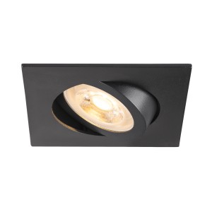 Encastrés plafond intérieurs 230V NEW TRIA® 68 encastré plafond intérieur carré orientable noir LED 10 W - SLV 1007372 