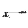 Encastrés plafond intérieurs 230V NEW TRIA® 68 encastré plafond intérieur carré orientable noir LED 10 W - SLV 1007372 
