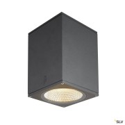 Plafonniers extérieurs LED ENOLA plafonnier extérieur carré L anthracite LED 35W 3000K/4000K IP65 - SLV 1003439 