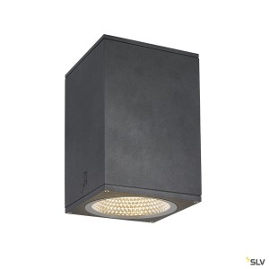 Plafonniers extérieurs LED ENOLA plafonnier extérieur carré L anthracite LED 35W 3000K/4000K IP65 - SLV 1003439 