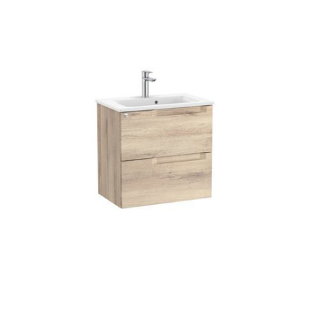 Aleyda Unik Compact 2 Tiroirs 600 Mm Bois Naturel - ROCA A851810524 