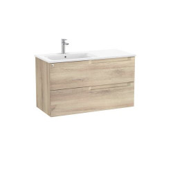 Aleyda Unik 2 Tiroirs Lavabo À Gauche 1000 Mm Bois Naturel - ROCA A851820524 