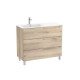 Aleyda Unik 3 Tiroirs Lavabo À Gauche 1000 Mm Bois Naturel - ROCA A851828524