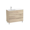 Aleyda Unik 3 Tiroirs Lavabo À Gauche 1000 Mm Bois Naturel - ROCA A851828524