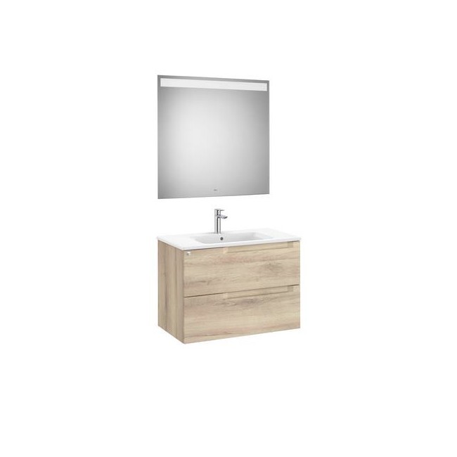 Aleyda Pack 2 Tiroirs 800 Mm Bois Naturel - ROCA A851836524 