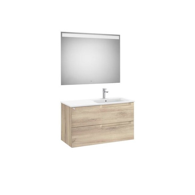 Aleyda Pack 2 Tiroirs Lavabo À Droite 1000 Mm Bois Naturel - ROCA A851838524 