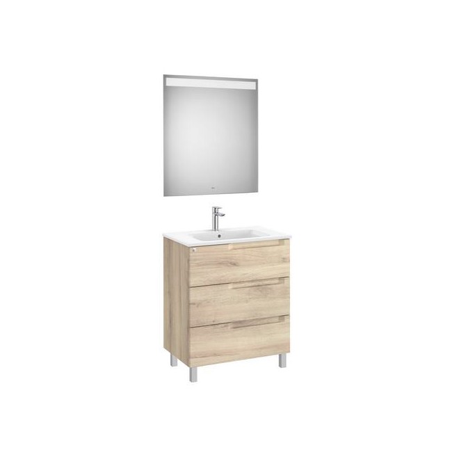 Aleyda Pack 3 Tiroirs 700 Mm Bois Naturel - ROCA A851842524 