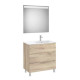 Aleyda Pack 3 Tiroirs Lavabo À Droite 800 Mm Bois Naturel - ROCA A851843524