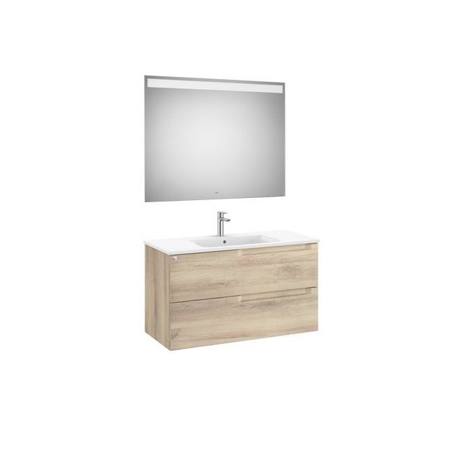 Aleyda Pack 2 Tiroirs 1000 Mm Bois Naturel - ROCA A851839524 