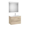 Aleyda Pack 2 Tiroirs Lavabo À Droite 800 Mm Bois Naturel - ROCA A851835524