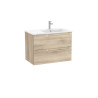Aleyda Unik 2 Tiroirs Lavabo À Droite 800 Mm Bois Naturel - ROCA A851815524