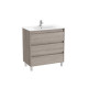 Tenet Unik 3 Tiroirs 800 Mm City Oak - ROCA A851781402
