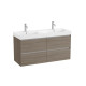 Ona Unik 4 Tiroirs 1200Mm Orme Foncé-Roca A851694511
