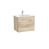 Aleyda Unik 2 Tiroirs 700 Mm Bois Naturel - ROCA A851814524 
