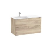 Aleyda Unik 2 Tiroirs Lavabo À Gauche 1000 Mm Bois Naturel - ROCA A851820524 