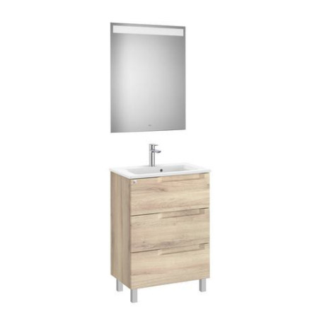 Aleyda Pack Compact 3 Tiroirs 600 Mm Bois Naturel - ROCA A851885524 