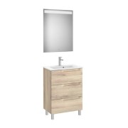 Aleyda Pack Compact 3 Tiroirs 600 Mm Bois Naturel - ROCA A851885524 