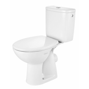 Pack WC au sol Sophia+ blanc sortie horizontale avec abattant - ROCA TNP0000300000001