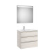 The Gap Pack 3T Lav Gche 800Mm (Unik+Miroir) Frêne Nordic - ROCA A851520434