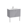 Victoria Unik 2 Portes 800Mm Gris Galet Brillant-Roca A851654516