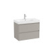 Ona Unik 2 Tiroirs 800Mm Centré Gris Mat-Roca A851691510
