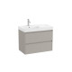 Ona Unik 2 Tiroirs 800Mm Gauche Gris Mat-Roca A851692510