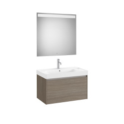 Ona Pack 1 Tiroir 800Mm Lavabo Centré Orme Foncé-Roca A851701511 