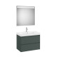 Ona Pack 2 Tiroirs 800Mm Lavabo Centré Vert Mat-Roca A851707513