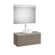 Ona Pack Meuble 1T+Plan Pr Lav Centré+Miroir 1000 Orme Foncé-Roca A851714511