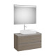 Ona Pack Meuble 2T + Plan + Miroir Eidos 1000Mm Orme Foncé-Roca A851718511