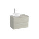 Ona Meuble 2 Tiroirs Pr Lav Gauche + Plan 800 Chêne Blanchi-Roca A851729512