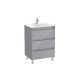 Tenet Unik 3 Tiroirs 600 Mm Gris Galet Brillant - ROCA A851779516