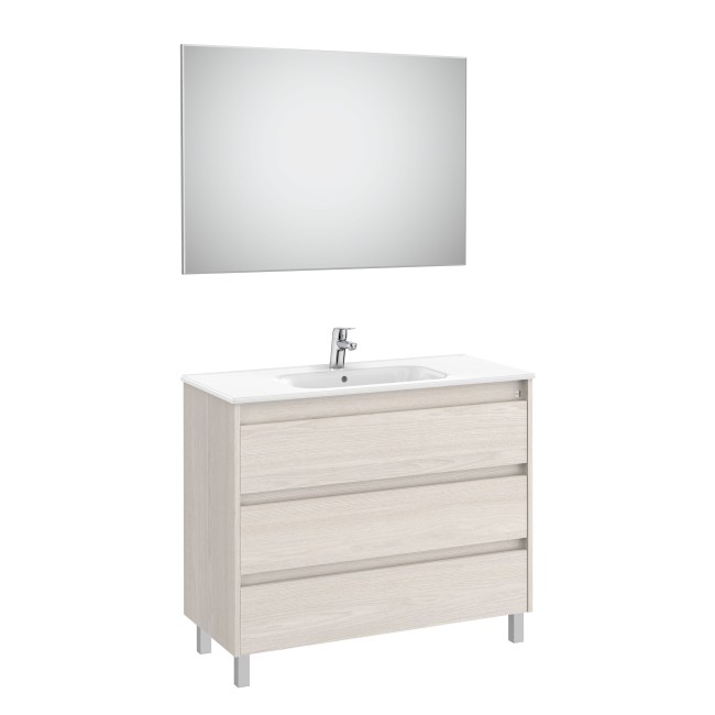 Tenet Pack 3 Tiroirs 1000 Mm Frêne Nordic - ROCA A851792434 