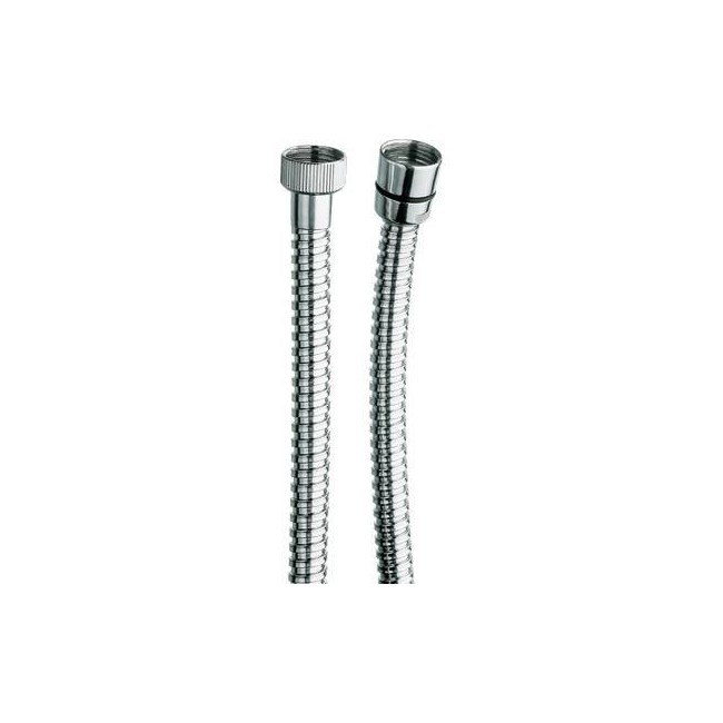 Flexible de douche chromé avec double agrafage FF 1/2" laiton - CRISTINA ONDYNA DA21751